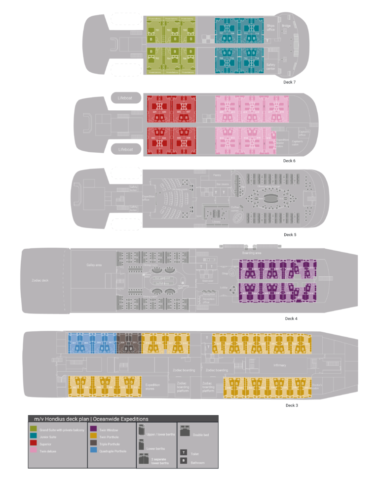 Deck Plan MV Hondius