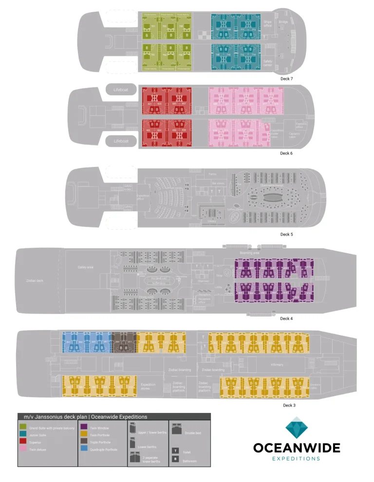 MV Janssonius Deck Plan