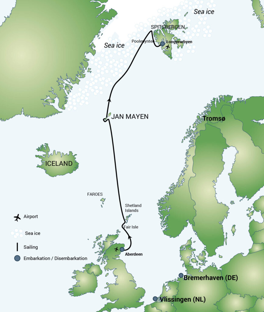 10 Days Arctic Ocean - Aberdeen, Fair Isle, Jan Mayen, Ice edge, Spitsbergen, Birding