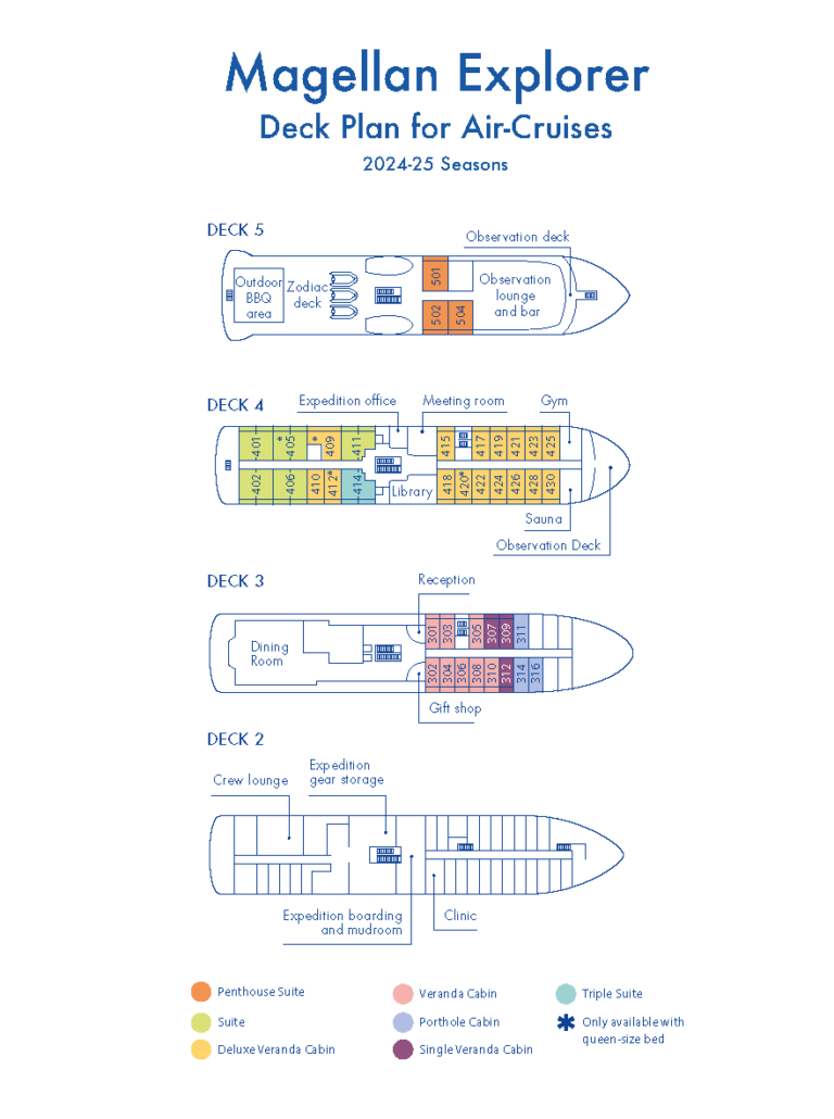 Magellan Explorer Deck Plan for Air-Cruises