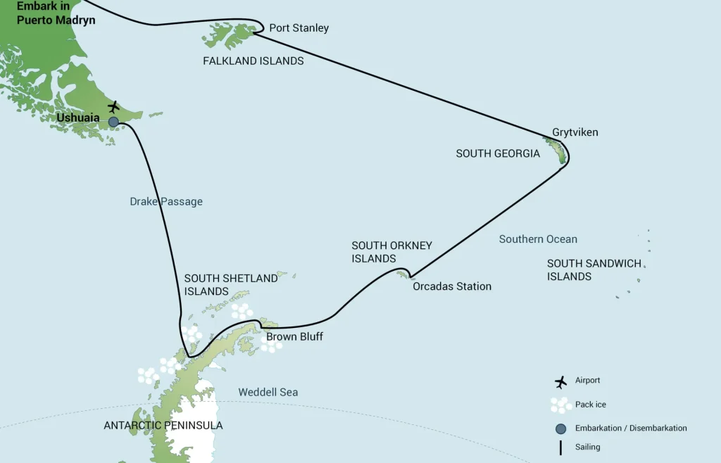 Falkland Islands - South Georgia - Antarctica