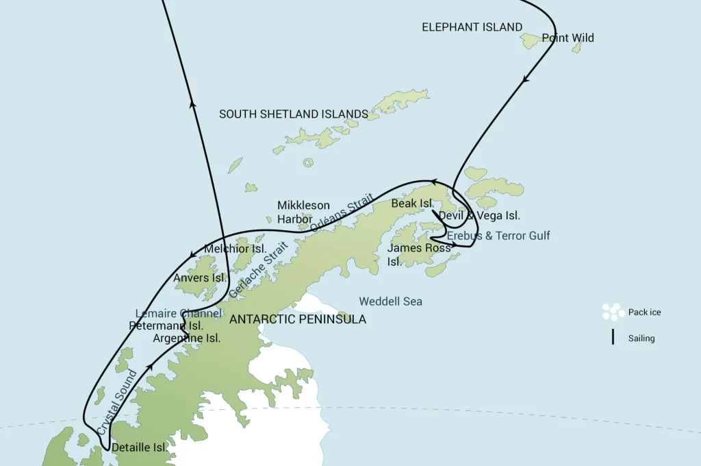 Antarctica - Elephant Island - Weddell Sea - Polar Circle