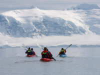 Enjoying the Antarctic scenery while kayaking © Anjali Pande - Oceanwide Expeditions_Anjali Pande