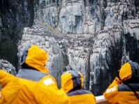 Quark Expeditions_Arctic Saga_Fair Isle, Faroes, and Spitsbergen_Birds & Bears_pax_ship_cruise_alkefjellet_svalbard_Credit_AcaciaJohnson