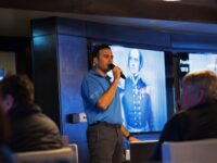 QuarkExpeditions_NWP-Footstep-Franklin_federico_gargiulo_lecturing_svalbard_Credit-AcaciaJohnson_1
